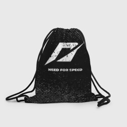 Рюкзак-мешок 3D Need for Speed с потертостями на темном фоне