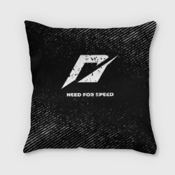 Подушка 3D Need for Speed с потертостями на темном фоне