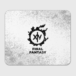 Прямоугольный коврик для мышки Final Fantasy с потертостями на светлом фоне