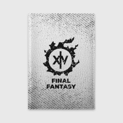 Обложка для автодокументов Final Fantasy с потертостями на светлом фоне