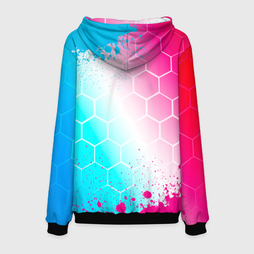 Мужская толстовка 3D Sally Face neon gradient style, цвет черный - фото 2