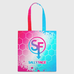 Шоппер 3D Sally Face neon gradient style