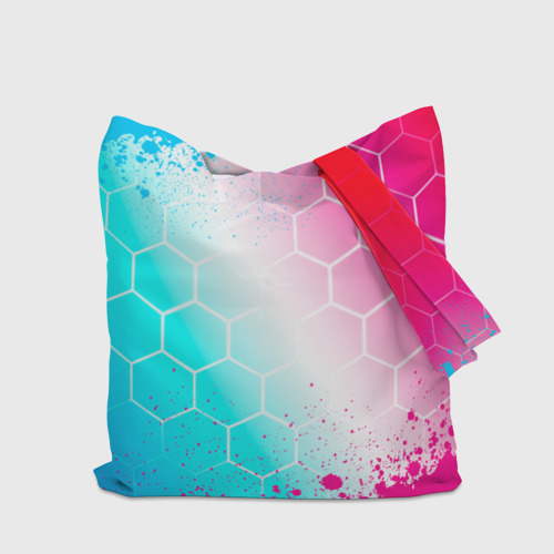 Шоппер 3D Sally Face neon gradient style - фото 5