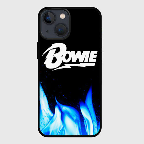 Чехол для iPhone 13 mini David Bowie blue fire