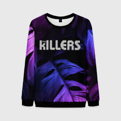 Мужской свитшот 3D The Killers neon monstera