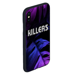 Чехол для iPhone XS Max матовый The Killers neon monstera - фото 2