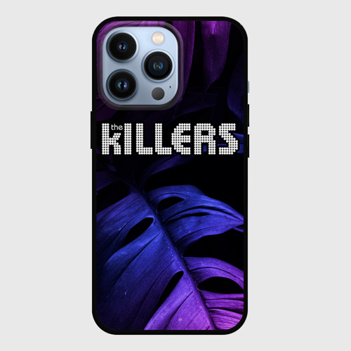 Чехол для iPhone 13 Pro The Killers neon monstera