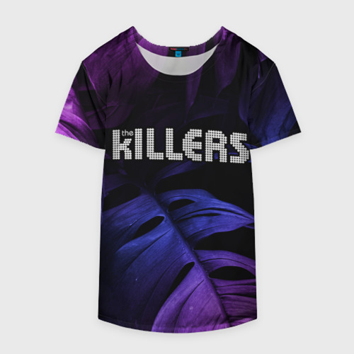 Накидка на куртку 3D The Killers neon monstera, цвет 3D печать - фото 4