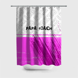 Штора 3D для ванной Papa Roach rock Legends: символ сверху