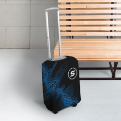 Чехол для чемодана 3D Skillet звуковая волна - фото 2