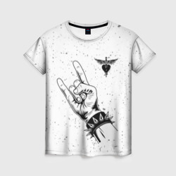 Женская футболка 3D Bon Jovi и рок символ