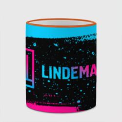 Кружка с полной запечаткой Lindemann - neon gradient: надпись и символ - фото 2