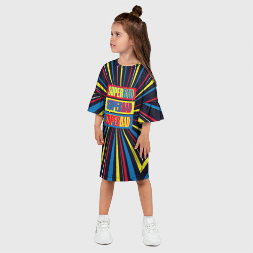 Детское платье 3D с принтом Супер плохой, фото на моделе #1