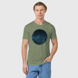 Мужская футболка хлопок НЛО и скалы - фото 2