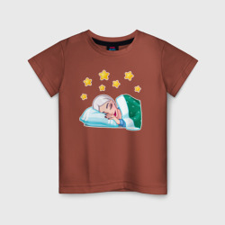 Детская футболка хлопок Снежная королева сладко спит