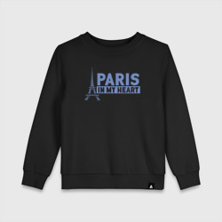 Детский свитшот хлопок Париж в сердце