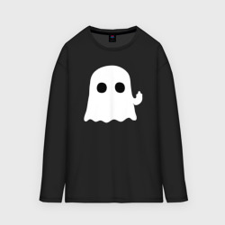 Мужской лонгслив oversize хлопок Hello ghost