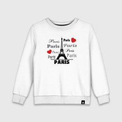 Детский свитшот хлопок Paris love