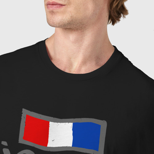 Мужская футболка хлопок с принтом Я в Париже, фото #4