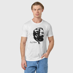 Мужская футболка хлопок Karl Marx - фото 2