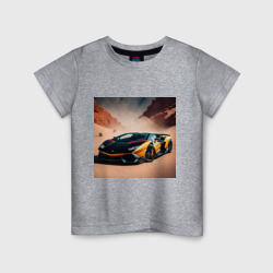 Детская футболка хлопок Lamborghini Aventador