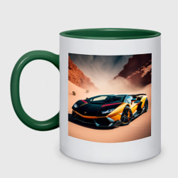 Кружка двухцветная Lamborghini Aventador