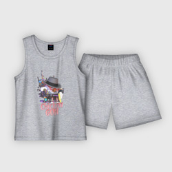 Chicken Gun Game – Детская пижама с шортами хлопок с принтом купить со скидкой в -20%
