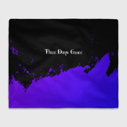 Плед 3D Three Days Grace purple grunge