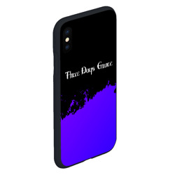 Чехол для iPhone XS Max матовый Three Days Grace purple grunge - фото 2