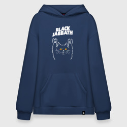 Худи SuperOversize хлопок Black Sabbath rock cat