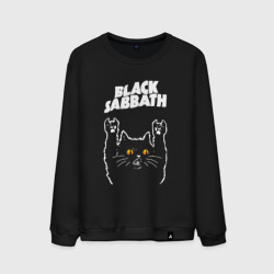 Мужской свитшот хлопок Black Sabbath rock cat