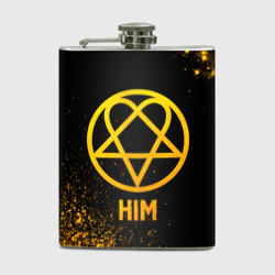 Фляга HIM - gold gradient