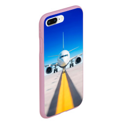Чехол для iPhone 7Plus/8 Plus матовый Самолёт на взлётной полосе - фото 2