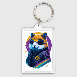 Брелок прямоугольный 35*50 Крипто хомяк