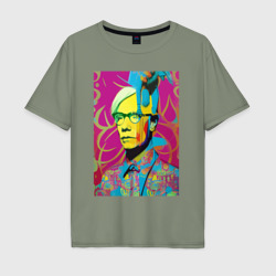 Andy Warhol - pop art – Мужская футболка хлопок Oversize с принтом купить со скидкой в -16%