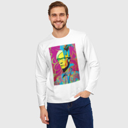 Мужской лонгслив oversize хлопок Andy Warhol - pop art - фото 2