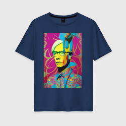 Женская футболка хлопок Oversize Andy Warhol - pop art