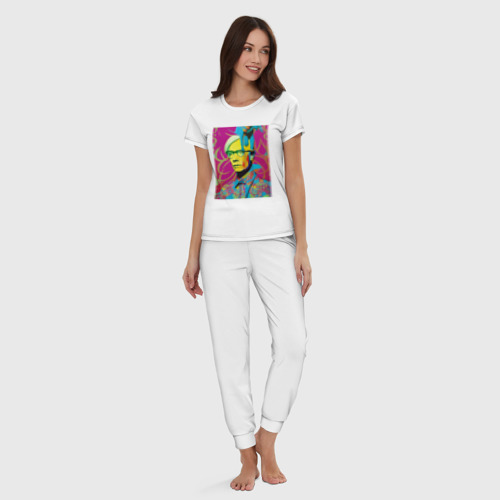 Женская пижама хлопок Andy Warhol - pop art, цвет белый - фото 5
