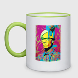 Кружка двухцветная Andy Warhol - pop art