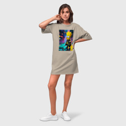Платье-футболка хлопок Bart Simpson - urban fantasy - фото 2