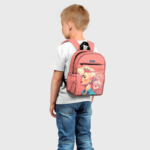 Детский рюкзак 3D Блондинка пин-ап - фото 3