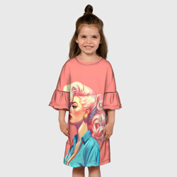 Детское платье 3D Блондинка пин-ап - фото 2