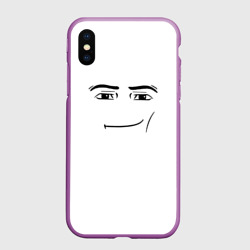 Чехол для iPhone XS Max матовый Одежда Man Face Roblox