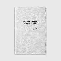 Обложка для паспорта матовая кожа Одежда Man Face Roblox