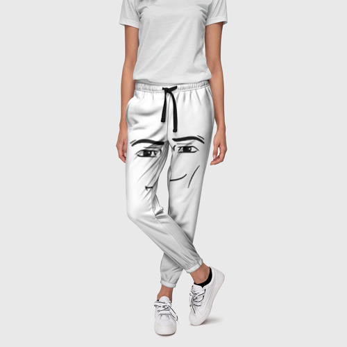 Женские брюки 3D Одежда Man Face Roblox, цвет 3D печать - фото 3