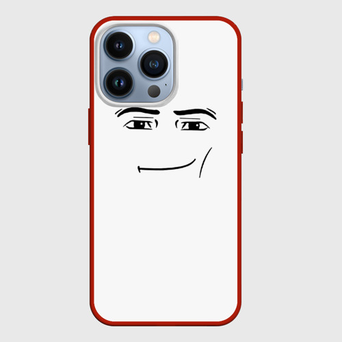 Чехол для iPhone 13 Pro Одежда Man Face Roblox, цвет красный