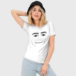 Женская футболка 3D Slim Одежда Man Face Roblox - фото 2