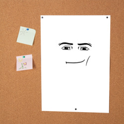 roblox man face Poster for Sale by DOPANDA .