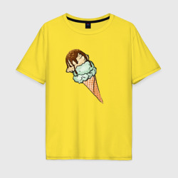 Мужская футболка хлопок Oversize Мороженка