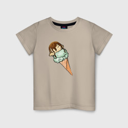 Детская футболка хлопок Мороженка